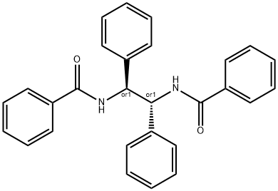 Benzamide, N,N'-[(1R,2S)-1,2-diphenyl-1,2-ethanediyl]bis-, rel- (9CI) Structure