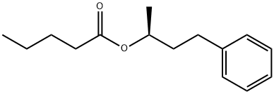 Pentanoic acid, (1S)-1-methyl-3-phenylpropyl ester Struktur