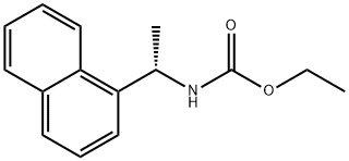 Carbamic acid, [1-(1-naphthalenyl)ethyl]-, ethyl ester, (S)- (9CI) Struktur