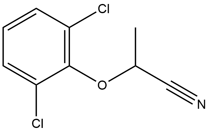 Propanenitrile, 2-(2,6-dichlorophenoxy)-, (+)- Structure