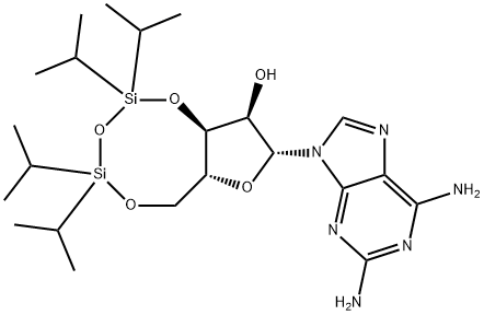 2,6-Diamino-9-[3',5'-O-(1,1,3,3-tetraisopropyl-1,3-disiloxanediyl)-β-D-ribofuranosyl]purine|