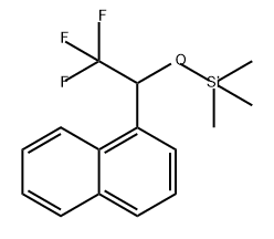Naphthalene, 1-[2,2,2-trifluoro-1-[(trimethylsilyl)oxy]ethyl]- 结构式