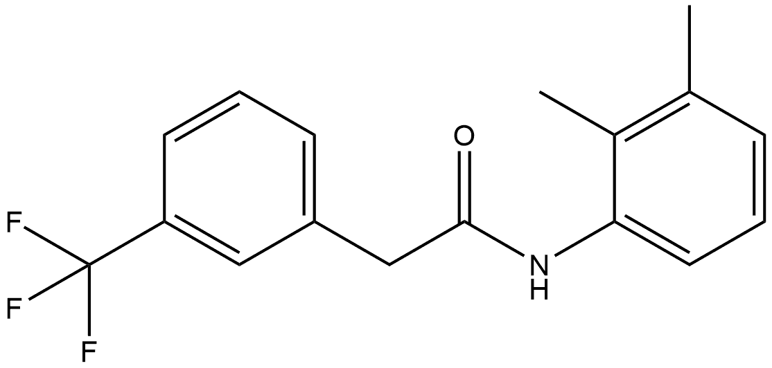 N-(2,3-Dimethylphenyl)-3-(trifluoromethyl)benzeneacetamide 结构式