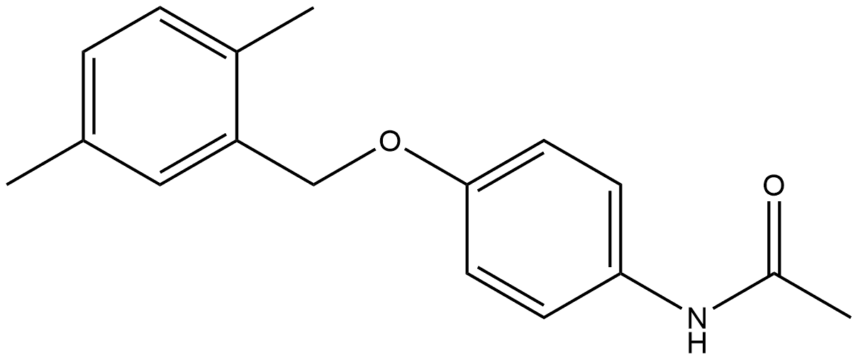 N-[4-[(2,5-Dimethylphenyl)methoxy]phenyl]acetamide Structure