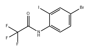 Acetamide, N-(4-bromo-2-iodophenyl)-2,2,2-trifluoro- Structure