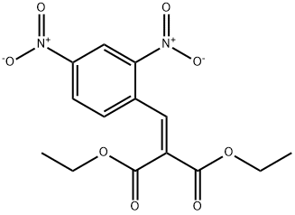 Propanedioic acid, 2-[(2,4-dinitrophenyl)methylene]-, 1,3-diethyl ester Struktur