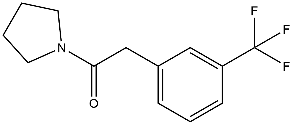 Ethanone, 1-(1-pyrrolidinyl)-2-[3-(trifluoromethyl)phenyl]- Structure