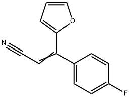 2-Propenenitrile, 3-(4-fluorophenyl)-3-(2-furanyl)- 结构式