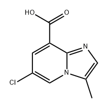 6-chloro-3-methylimidazol[1,2-a]pyridine-8-carboxylic acid Struktur