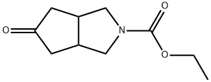 Cyclopenta[c]pyrrole-2(1H)-carboxylic acid, hexahydro-5-oxo-, ethyl ester 结构式