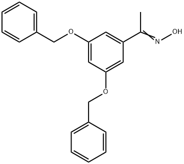 Ethanone, 1-[3,5-bis(phenylmethoxy)phenyl]-, oxime Struktur