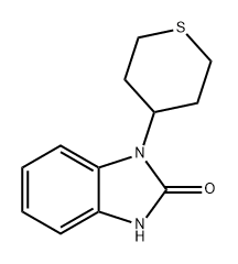 2H-Benzimidazol-2-one, 1,3-dihydro-1-(tetrahydro-2H-thiopyran-4-yl)- 结构式