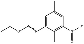 Methanimidic acid, N-(2,5-dimethyl-3-nitrophenyl)-, ethyl ester Struktur