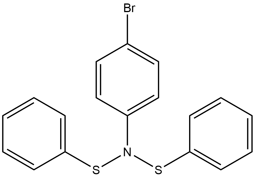 Benzenesulfenamide, N-(4-bromophenyl)-N-(phenylthio)- Structure