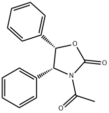 2-Oxazolidinone, 3-acetyl-4,5-diphenyl-, (4R,5S)- Structure
