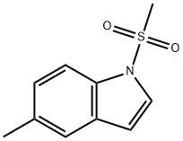 1H-Indole, 5-methyl-1-(methylsulfonyl)- Structure