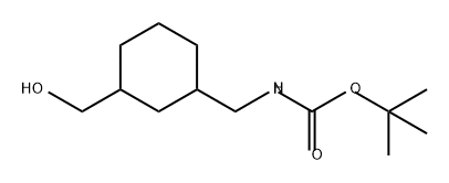Carbamic acid, [[3-(hydroxymethyl)cyclohexyl]methyl]-, 1,1-dimethylethyl ester (9CI) Structure