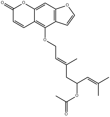 7H-Furo[3,2-g][1]benzopyran-7-one, 4-[[(2E)-5-(acetyloxy)-3,7-dimethyl-2,6-octadien-1-yl]oxy]-