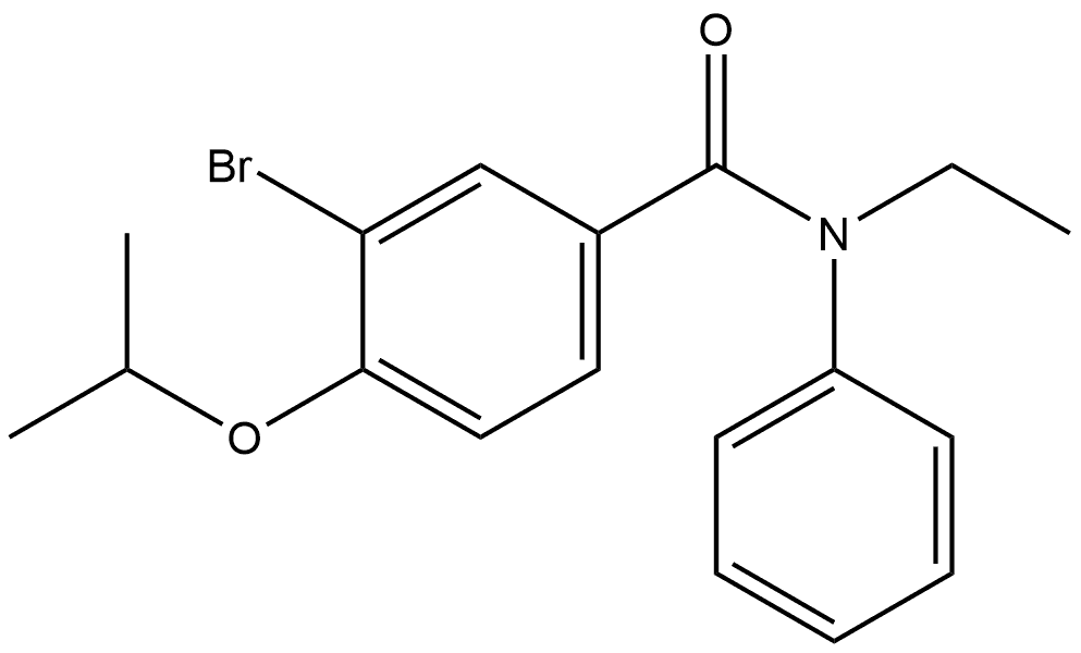 3-Bromo-N-ethyl-4-(1-methylethoxy)-N-phenylbenzamide Structure