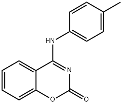 2H-1,3-Benzoxazin-2-one, 4-[(4-methylphenyl)amino]-,88220-43-3,结构式