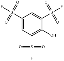 1,3,5-Benzenetrisulfonyl trifluoride, 2-hydroxy- Structure