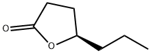 2(3H)-Furanone, dihydro-5-propyl-, (5R)- Structure