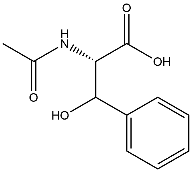 L-Phenylalanine, N-acetyl-β-hydroxy- Struktur