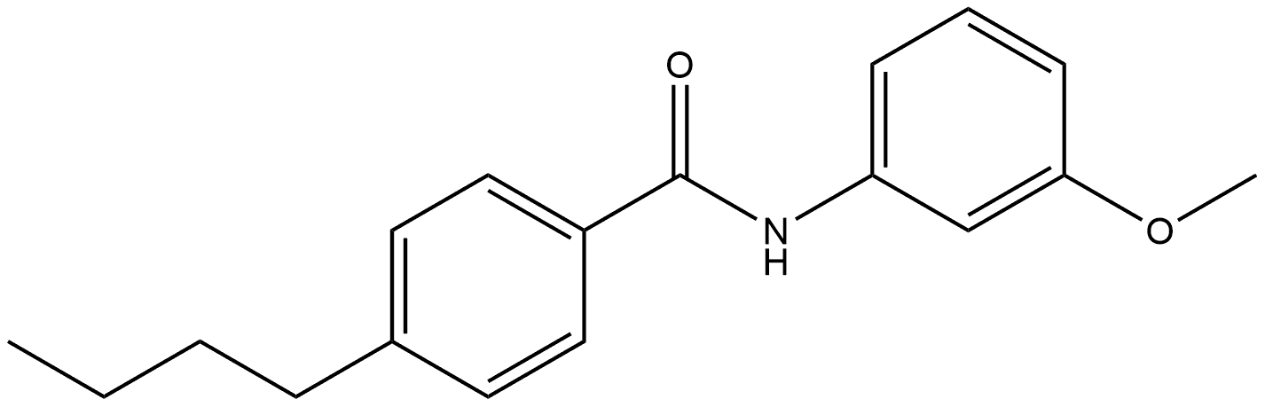 4-Butyl-N-(3-methoxyphenyl)benzamide 结构式