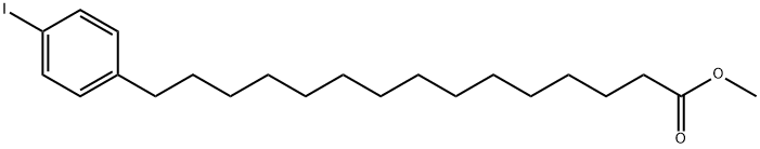 Benzenepentadecanoic acid, 4-iodo-, methyl ester Structure