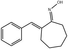 Cycloheptanone, 2-(phenylmethylene)-, oxime, (E,E)- (9CI) Structure