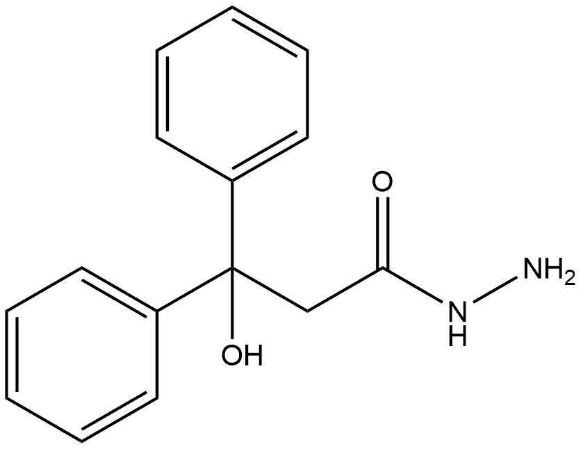 Benzenepropanoic acid, β-hydroxy-β-phenyl-, hydrazide Structure