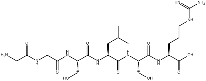 L-Arginine, glycylglycyl-L-seryl-L-leucyl-L-seryl-,883969-75-3,结构式