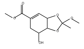 1,3-Benzodioxole-5-carboxylic acid, 3a,6,7,7a-tetrahydro-7-hydroxy-2-methoxy-2-methyl-, methyl ester