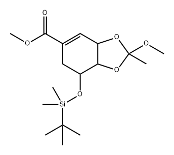 1,3-Benzodioxole-5-carboxylic acid, 7-[[(1,1-dimethylethyl)dimethylsilyl]oxy]-3a,6,7,7a-tetrahydro-2-methoxy-2-methyl-, methyl ester