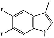 1H-Indole, 5,6-difluoro-3-methyl-,884494-60-4,结构式