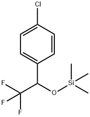 Benzene, 1-chloro-4-[2,2,2-trifluoro-1-[(trimethylsilyl)oxy]ethyl]- 结构式
