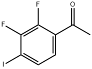 1-(2,3-Difluoro-4-iodophenyl)ethanone Struktur