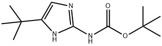 Carbamic acid, N-[5-(1,1-dimethylethyl)-1H-imidazol-2-yl]-, 1,1-dimethylethyl ester Struktur