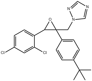 1H-1,2,4-Triazole, 1-[[3-(2,4-dichlorophenyl)-2-[4-(1,1-dimethylethyl)phenyl]-2-oxiranyl]methyl]- Struktur