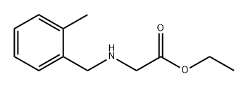 Glycine, N-[(2-methylphenyl)methyl]-, ethyl ester Structure