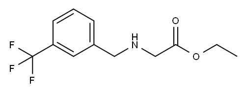 Glycine, N-[[3-(trifluoromethyl)phenyl]methyl]-, ethyl ester,88720-50-7,结构式