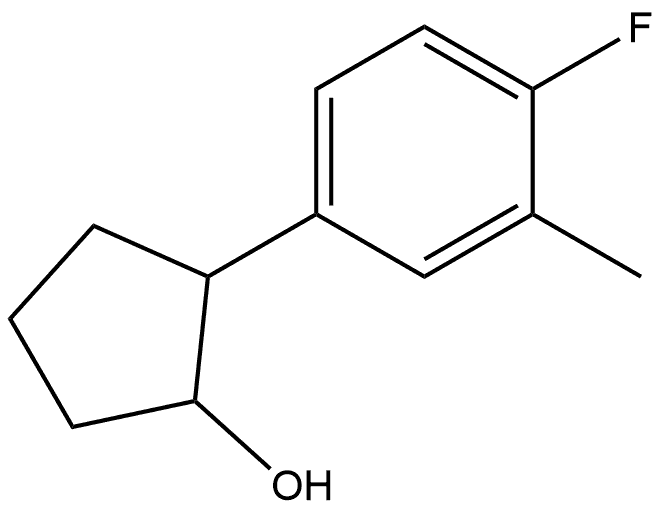 2-(4-Fluoro-3-methylphenyl)cyclopentanol 结构式