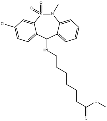 Tianeptine Methyl Ester Structure