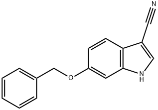 1H-Indole-3-carbonitrile, 6-(phenylmethoxy)-,887781-31-9,结构式
