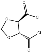 1,3-Dioxolane-4,5-dicarbonyl dichloride, (4R-trans)- (9CI) Structure