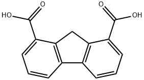 9H-Fluorene-1,8-dicarboxylic acid Structure