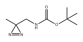 Carbamic acid, N-[(3-methyl-3H-diazirin-3-yl)methyl]-, 1,1-dimethylethyl ester Structure