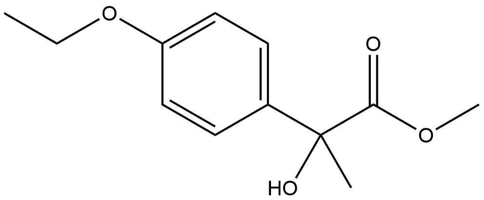 Benzeneacetic acid, 4-ethoxy-α-hydroxy-α-methyl-, methyl ester