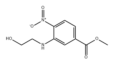 Benzoic acid, 3-[(2-hydroxyethyl)amino]-4-nitro-, methyl ester Structure
