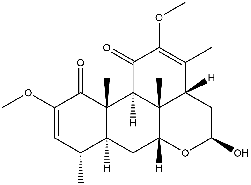 Picrasa-2,12-diene-1,11-dione, 16-hydroxy-2,12-dimethoxy-, (16β)- (9CI)